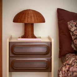 HK Living Lampe De Table Rotin - ? 34 cm x 30 cm > Lampes De Table