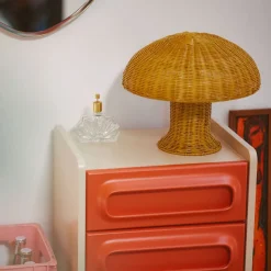 HK Living Lampe De Table Rotin - ? 34 cm x 30 cm > Lampes De Table