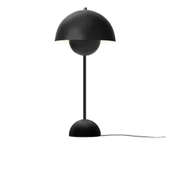 And Tradition Lampe Flowerpot Noir mat VP3 by Verner Panton > Lampes De Table