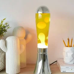 Sélectionné par Fleux Lampe Lava Magma Argenté > Lampes De Table