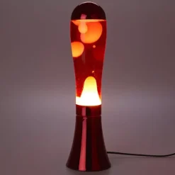 Sélectionné par Fleux Lampe Lava Magma Rouge u0026 Aluminium > Lampes De Table