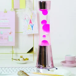 Sélectionné par Fleux Lampe à lave - Or / Rose > Lampes De Table