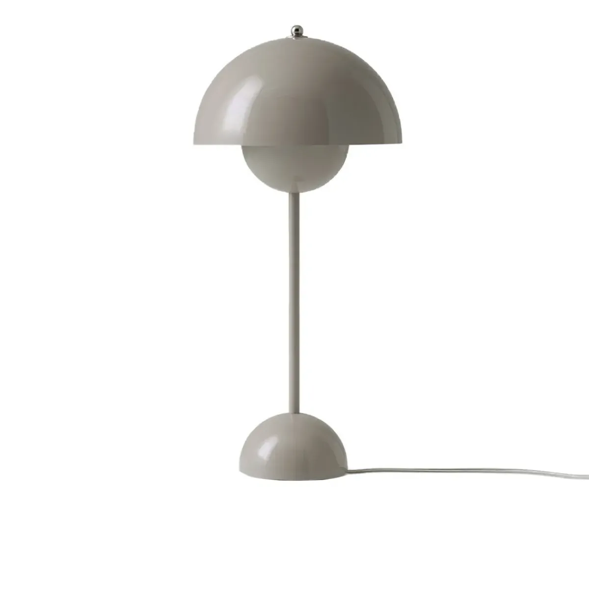 And Tradition Lampe à poser Flowerpot VP3 by Verner Panton - Gris beige > Lampes De Table