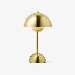 And Tradition Lampe à poser Flowerpot VP9 Sans fil - Laiton > Lampes De Table