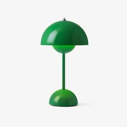 And Tradition Lampe à poser Flowerpot VP9 Sans fil - Signal Green > Lampes De Table