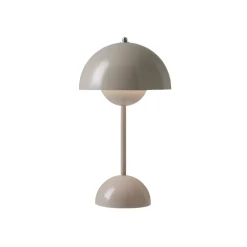 And Tradition Lampe à poser Flowerpot VP9 Sans fil - Gris Beige > Lampes De Bureaux|Lampes De Table