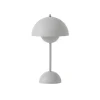 And Tradition Lampe à poser Flowerpot VP9 Sans fil Gris clair mat > Lampes De Bureaux|Lampes De Table