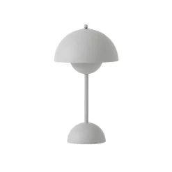 And Tradition Lampe à poser Flowerpot VP9 Sans fil Gris clair mat > Lampes De Bureaux|Lampes De Table