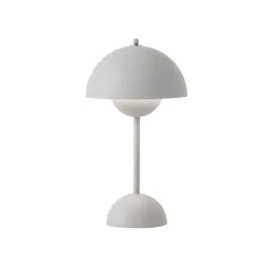 And Tradition Lampe à poser Flowerpot VP9 Sans fil Gris clair mat > Lampes De Bureaux|Lampes De Table