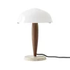 And Tradition Lampe à poser Herman SHY3 - Noyer u0026 Marbre Crème > Lampes De Table