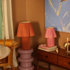 Doing Goods Lampe à poser Myra Silk Fuchsia > Lampes De Table
