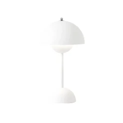 And Tradition Lampe à poser Sans Fil Flowerpot VP9 - Blanc Mat > Lampes De Bureaux|Lampes De Table