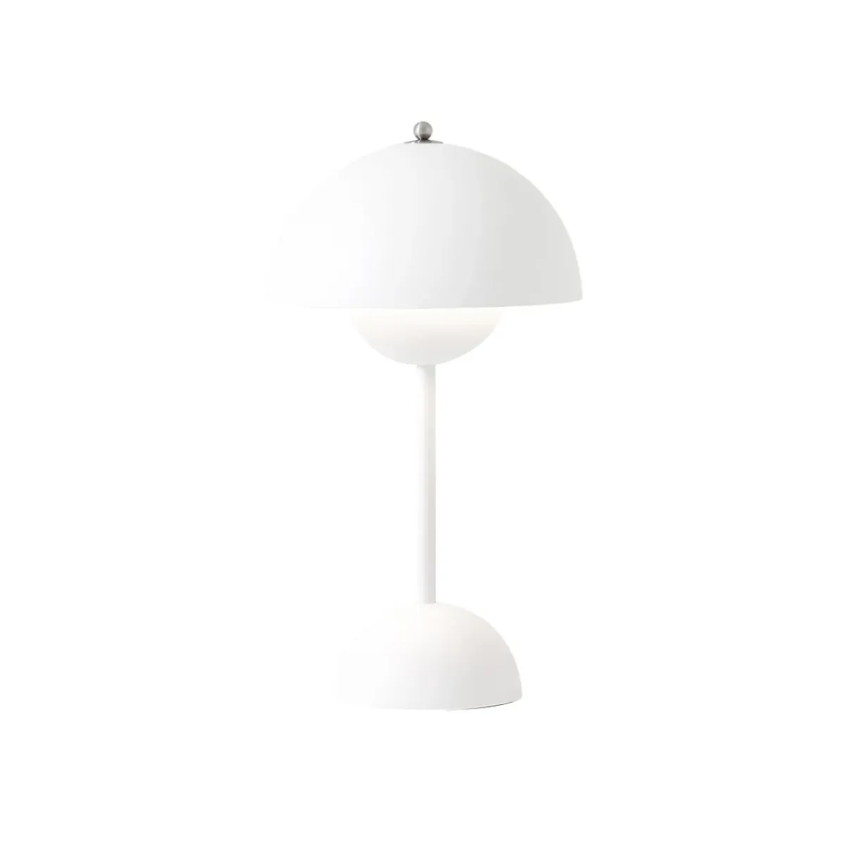 And Tradition Lampe à poser Sans Fil Flowerpot VP9 - Blanc Mat > Lampes De Bureaux|Lampes De Table