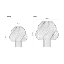 Crème Atelier Lampe Soft Serve - Cloudberry > Bijoux & Montres|Lampes De Table