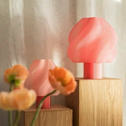 Crème Atelier Lampe Soft Serve - Peach Sorbet > Lampes De Table