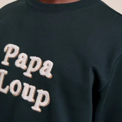 Sélectionné par Fleux Le Sweat Papa Loup - Charbon > Fabriqué En Europe|Biologique