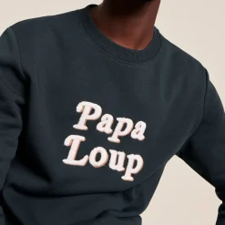 Sélectionné par Fleux Le Sweat Papa Loup - Charbon > Fabriqué En Europe|Biologique