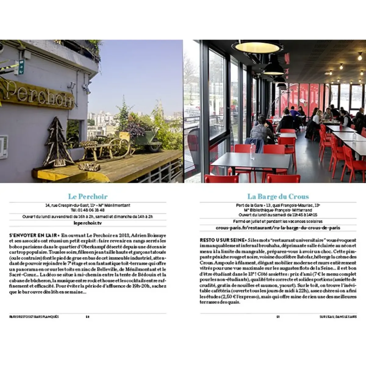 Parigramme Livre Paris Bars u0026 Restos Planques 2022 > Livres