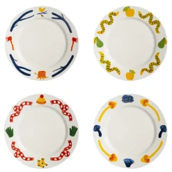 &klevering Lot de 4 assiettes Haines - L > Plats & Plateaux|Assiettes & Couverts