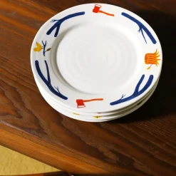 &klevering Lot de 4 assiettes Haines - L > Plats & Plateaux|Assiettes & Couverts
