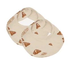 VACVAC Studio Lot de 2 Bavoirs Croissants Grands > Enfant Bavoirs