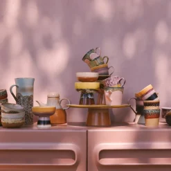 HK Living Lot de 4 Bols à Dessert Harbour 70s - ø 12,5 cm > Fabrication Artisanale|Bols & Coupelles