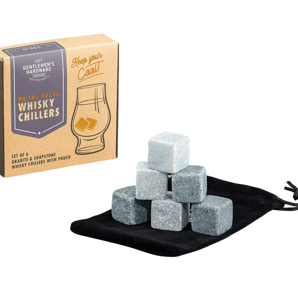 Sélectionné par Fleux Lot de 6 pierres de refroidissement pour whisky > Ustensiles De Cuisine