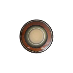 HK Living Lot de 4 Soucoupes Roasts en Céramique 70'S - 11.5 x 1.8 cm > Sets De Table & Dessous De Verre|Tasses & Mugs