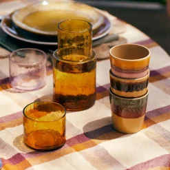 HK Living Lot de 6 Tasses à Café Valley 70's - Ø 7,5 cm > Tasses & Mugs