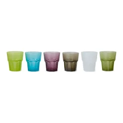 HK Living Lot de 6 Verres Eau Mineral - Ø 8,5 cm > Carafes & Verres