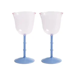 &klevering Lot de 2 verres à vin - Dot > Carafes & Verres