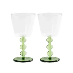 &klevering Lot de 2 verres à vin - Petal > Carafes & Verres