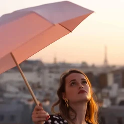 Anatole Mini Parapluie Madelaine - Rose pâle > Femme Parapluies|Parapluies