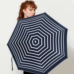 Anatole Mini Parapluie Pablo - Marinière Bleu marine u0026 rayures blanches > Femme Parapluies|Parapluies