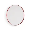 Hay Miroir Arcs Rond - Ø 60 cm - Rouge > Miroirs