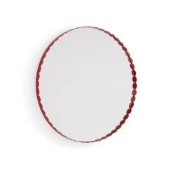 Hay Miroir Arcs Rond - Ø 60 cm - Rouge > Miroirs
