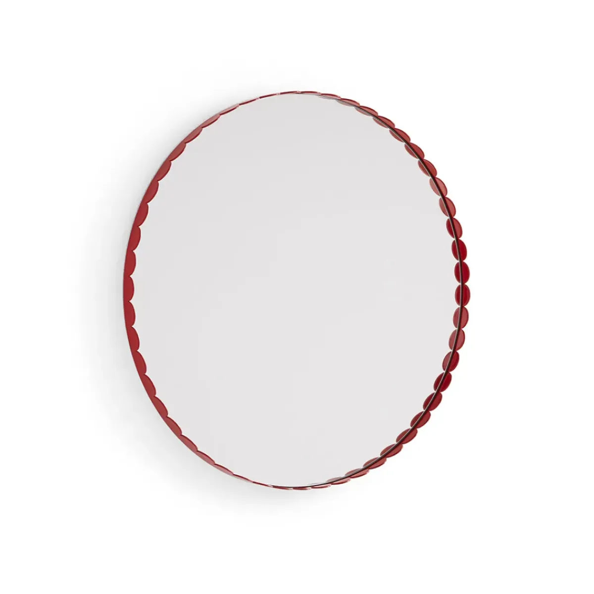 Hay Miroir Arcs Rond - Ø 60 cm - Rouge > Miroirs