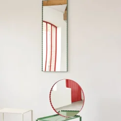 Hay Miroir Arcs Rond - Ø 60 cm - Rouge > Miroirs
