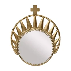 Boncoeurs Miroir Exvoto Couronne - 15.5 × 19.5 cm > Décorations Murales|Miroirs