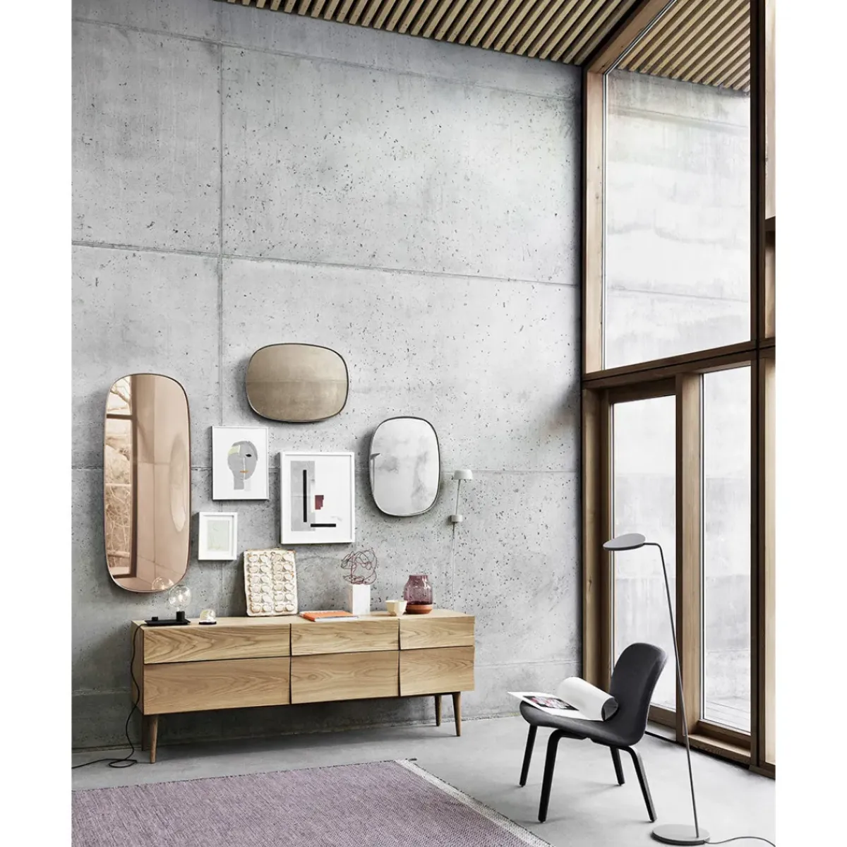 Muuto Miroir Framed - 59 x 44 cm > Miroirs