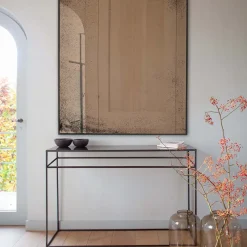 Ethnicraft Miroir rectangulaire vieilli - h 153 x 122 cm - Bronze > Miroirs
