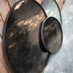 Ethnicraft Miroir vieilli - Ø 61 cm > Miroirs