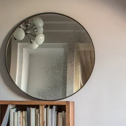 Ethnicraft Miroir vieilli - Ø 92 cm > Miroirs