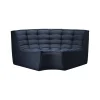 Ethnicraft Module D'Angle Arrondi N701 - Graphite > Assises|Fauteuils & Repose-pieds