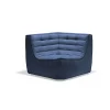Ethnicraft Module d'angle canapé N701 - Bleu > Canapés