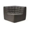 Ethnicraft Module d'angle canapé N701 - Gris foncé > Canapés