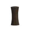 Legnoart Booster Moulin à Poivre et Sel Pleats - Frêne Thermo Foncé > Fabriqué En Europe|Fabrication Artisanale