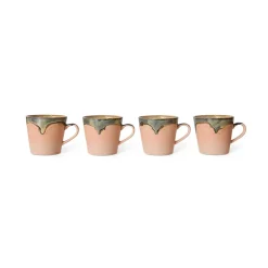 HK Living Mug Cappuccino Blossom 70's - 12 cm x 9,5 cm > Tasses & Mugs