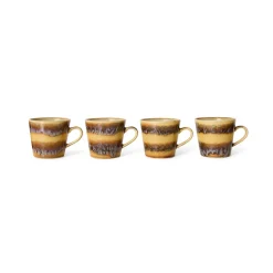HK Living Mug Cappuccino Cliffs 70's - 12 cm x 9,5 cm > Tasses & Mugs