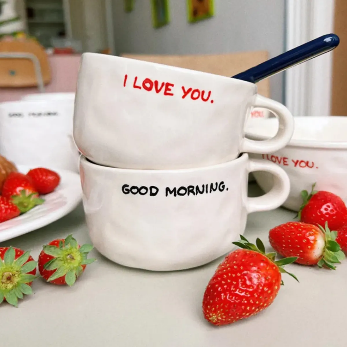 Anna + Nina Mug Capuccino Good Morning > Tasses & Mugs